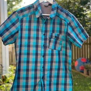 Oakley Button Down Shirt Checkered Pattern